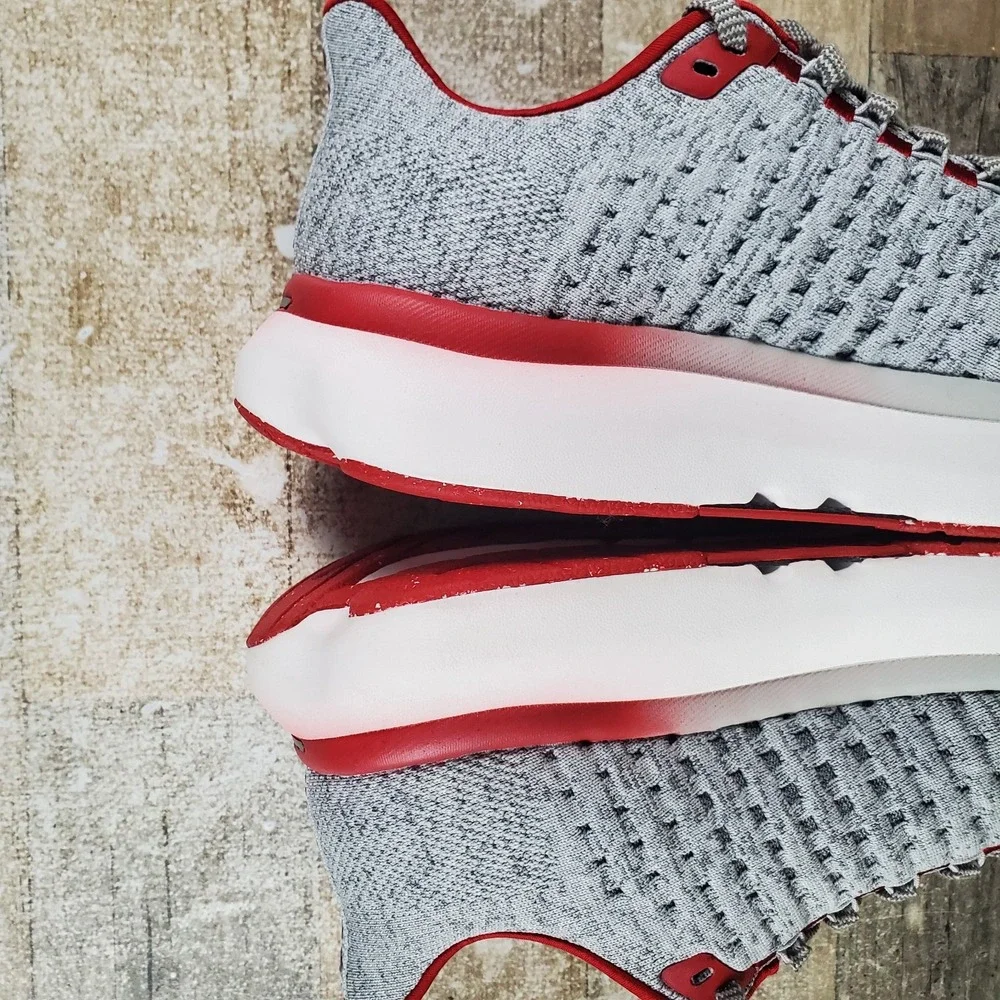 Runin Rabbit Mens Shoes Sz 9 Running Athletic Gray Scarlet Sage Sneakers